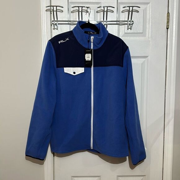 NWT RLX Ralph Lauren Fleece Mockneck Polar Full Zip Jacket size XL - Picture 2 of 15